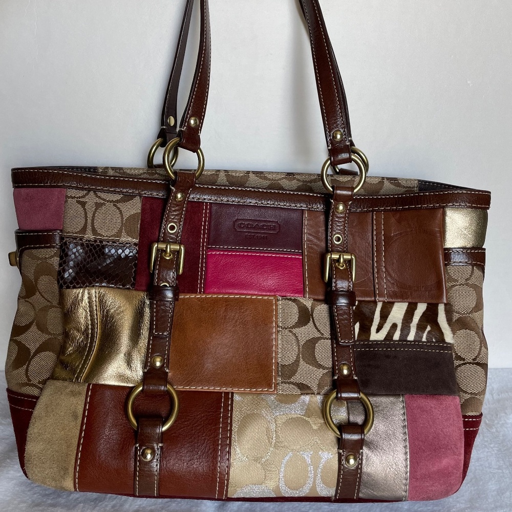 Vintage coach patchwork bag